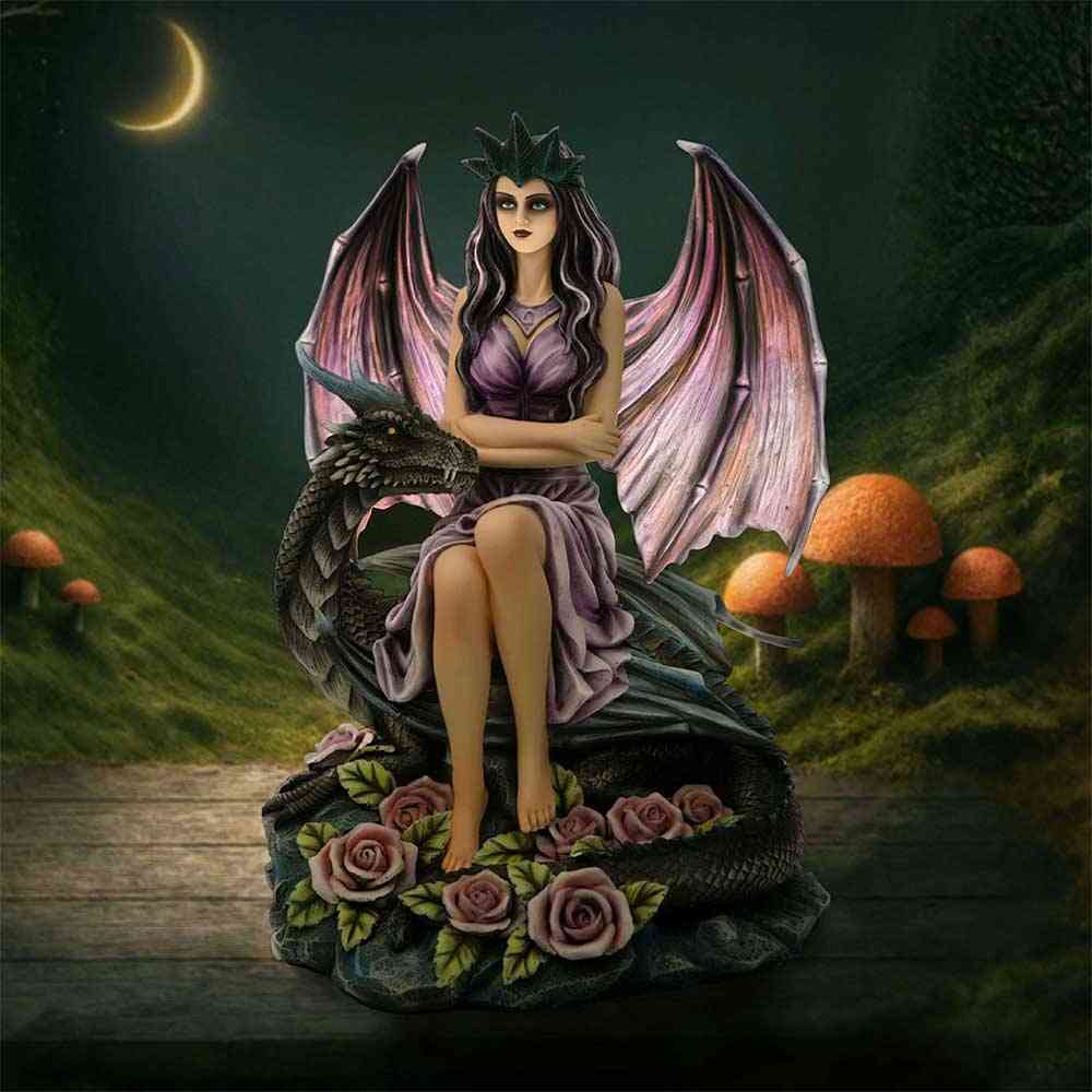 Nemesis Now - Dragon Rose Enchantress Figurine - Fairy - Multicolours